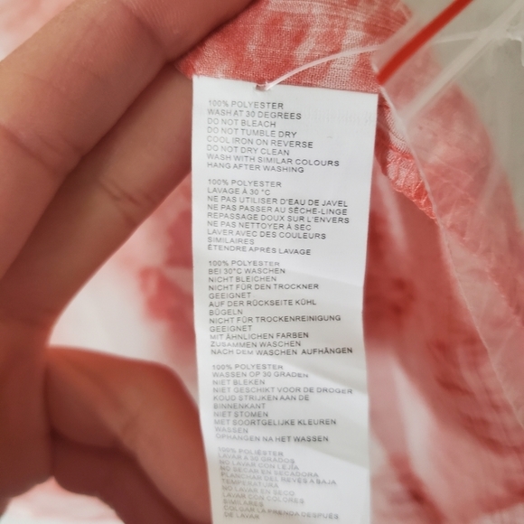 NWT Sheer Button Up Shirt - Picture 6 of 8